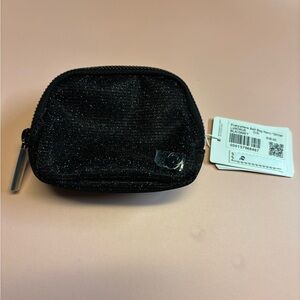 lululemon athletica Black everywhere belt bag nano, black glitter